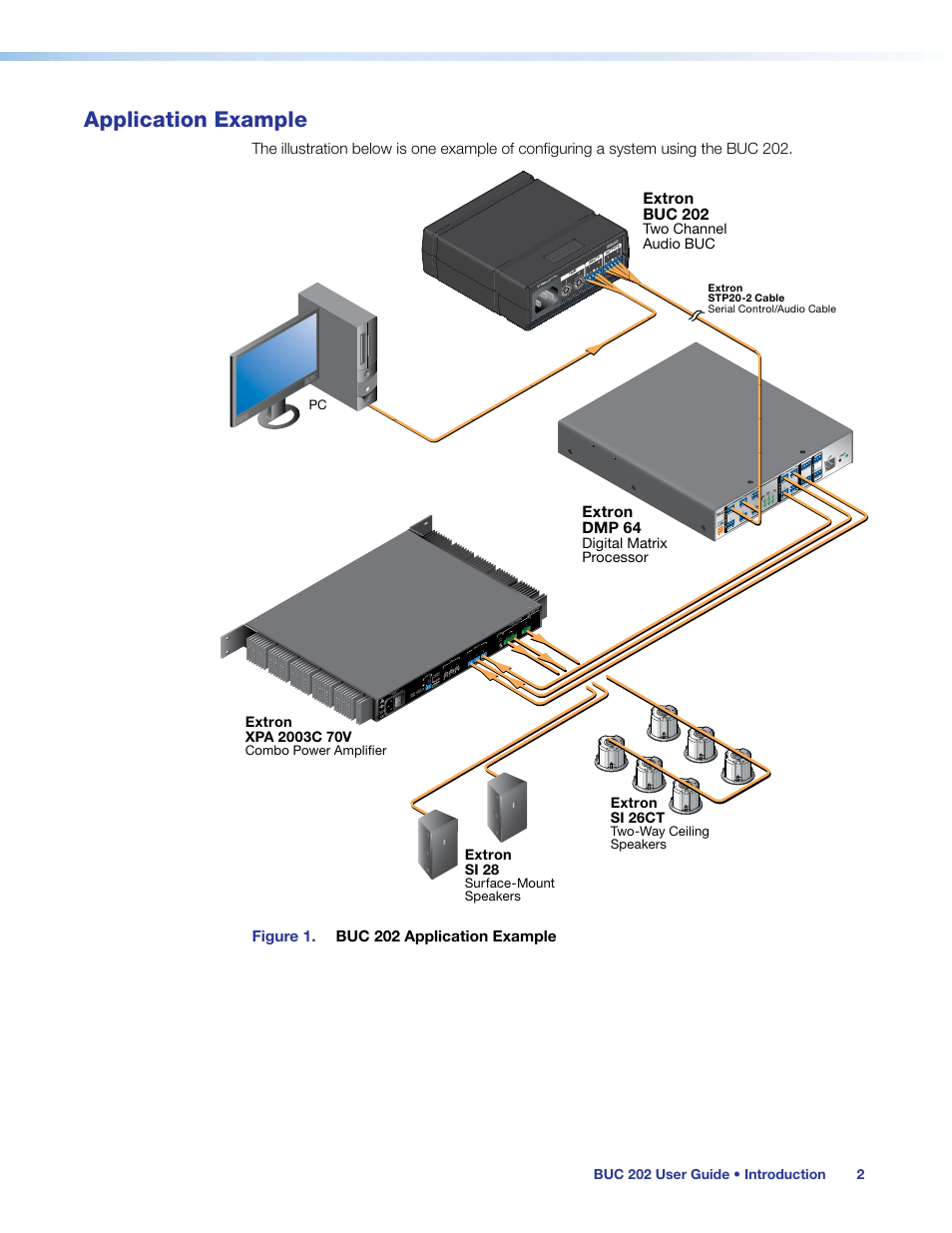 Application example | Extron Electronics BUC 202 User Guide User Manual | Page 6 / 15
