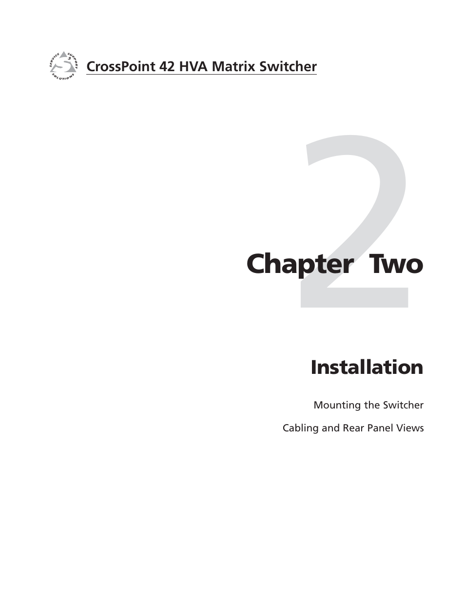 Extron Electronics CrossPoint 42 HVA User Manual | Page 11 / 46