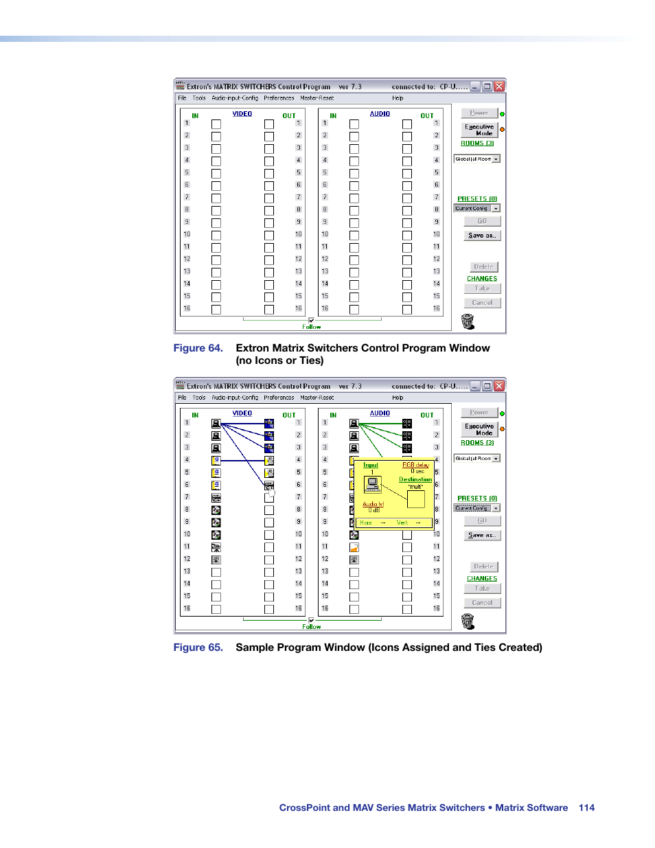 Figure 64, Figure 65 | Extron Electronics MAV Plus Series User Guide User Manual | Page 120 / 166