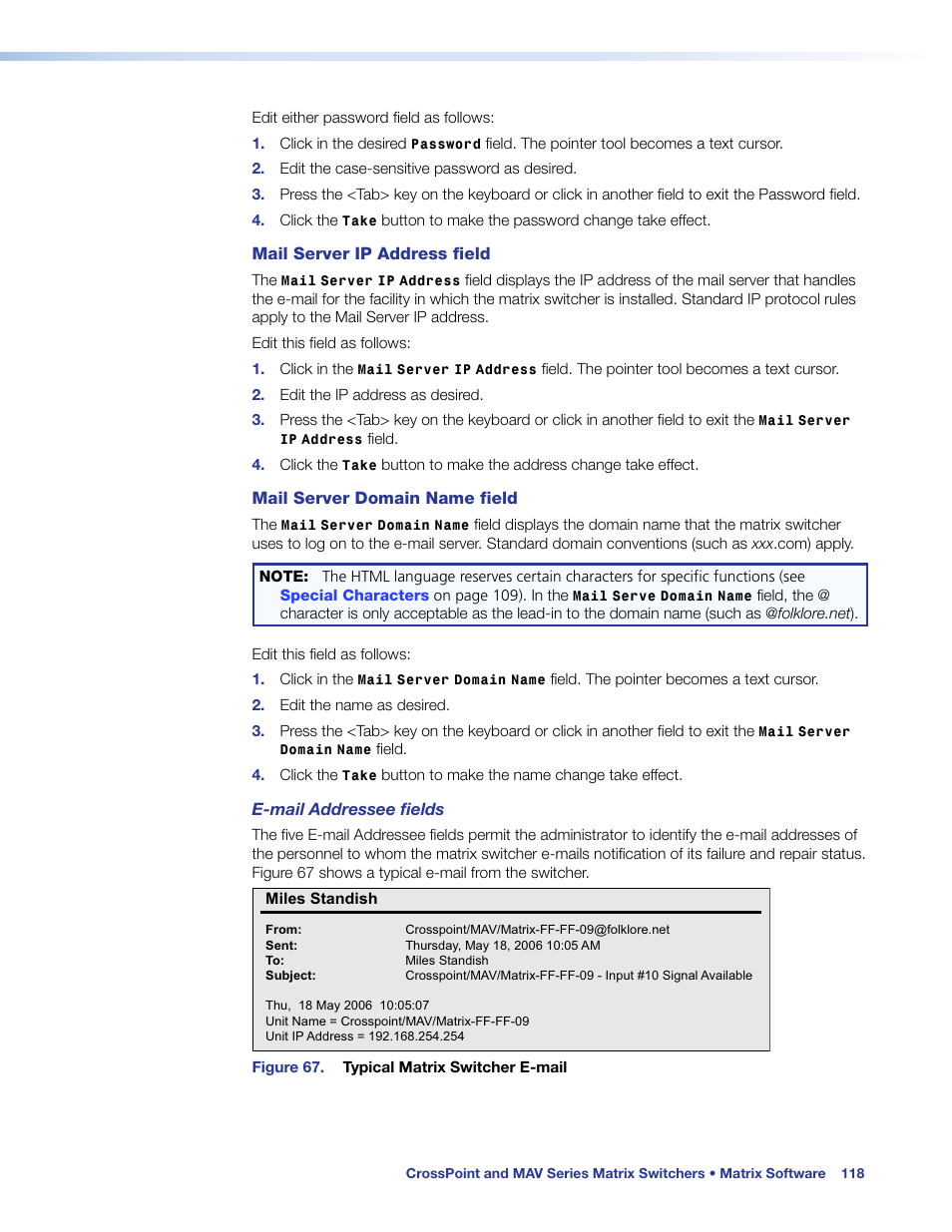 Extron Electronics MAV Plus Series User Guide User Manual | Page 124 / 166