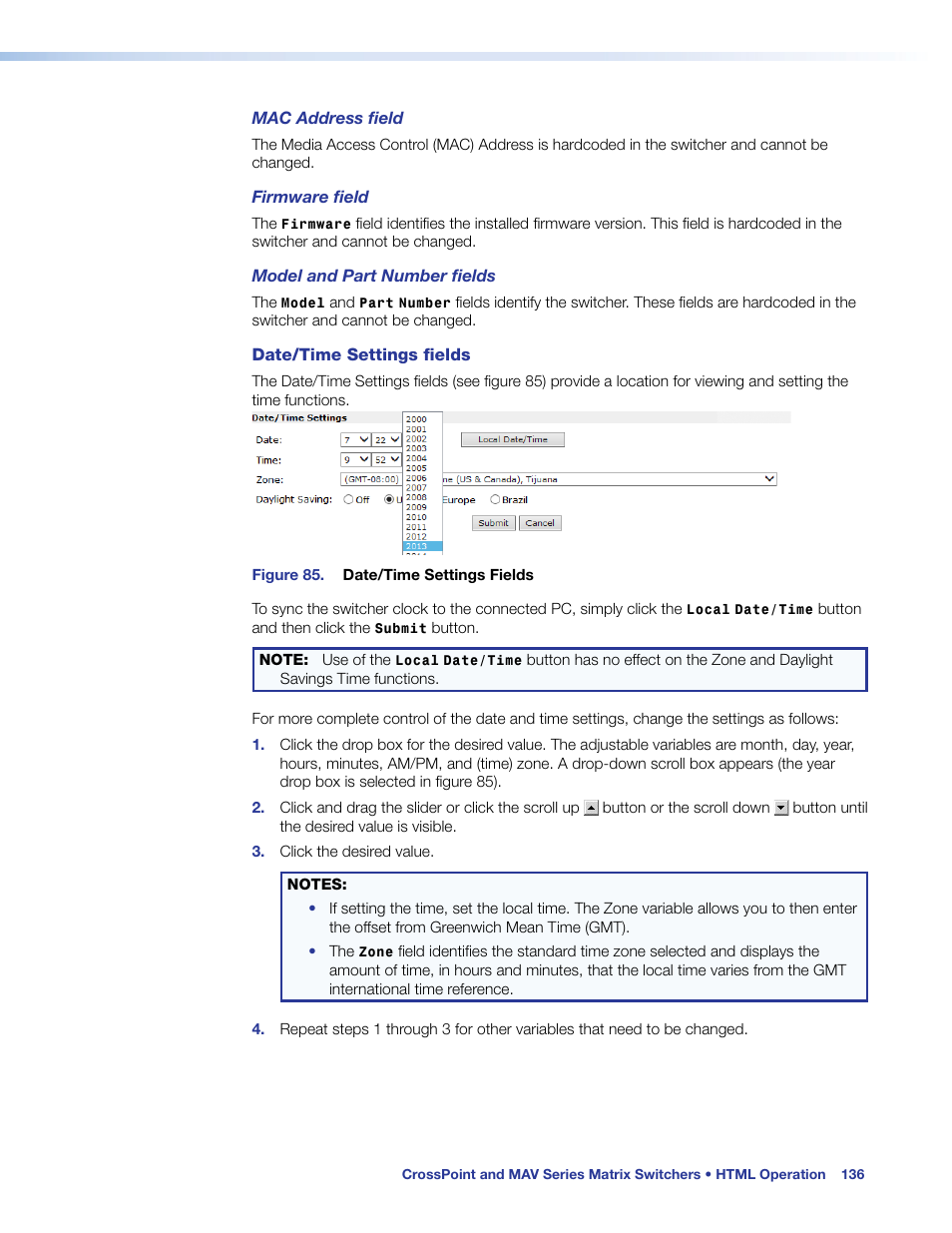 Extron Electronics MAV Plus Series User Guide User Manual | Page 142 / 166