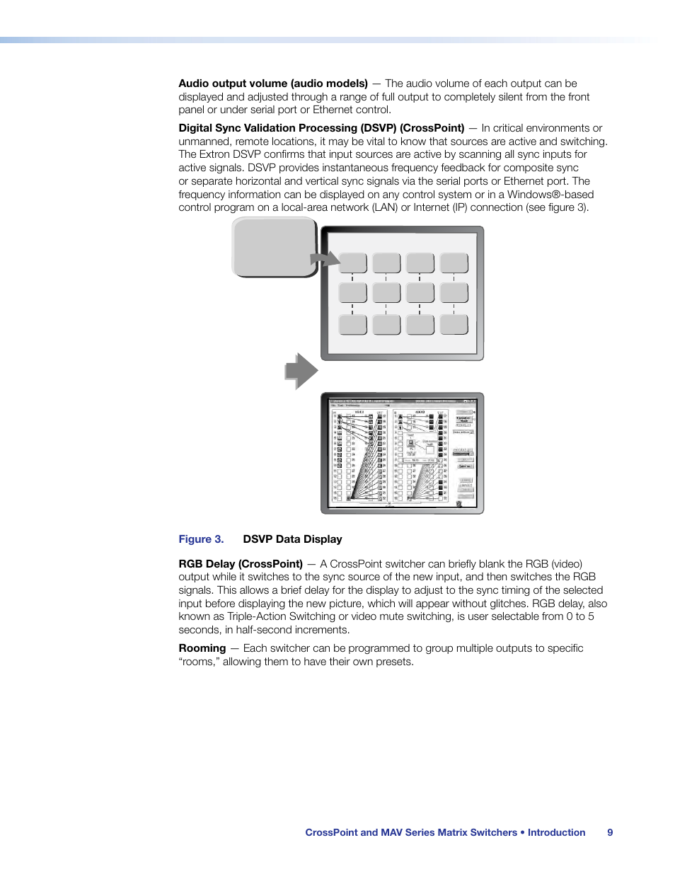 Input # 01, Matrix input status | Extron Electronics MAV Plus Series User Guide User Manual | Page 15 / 166