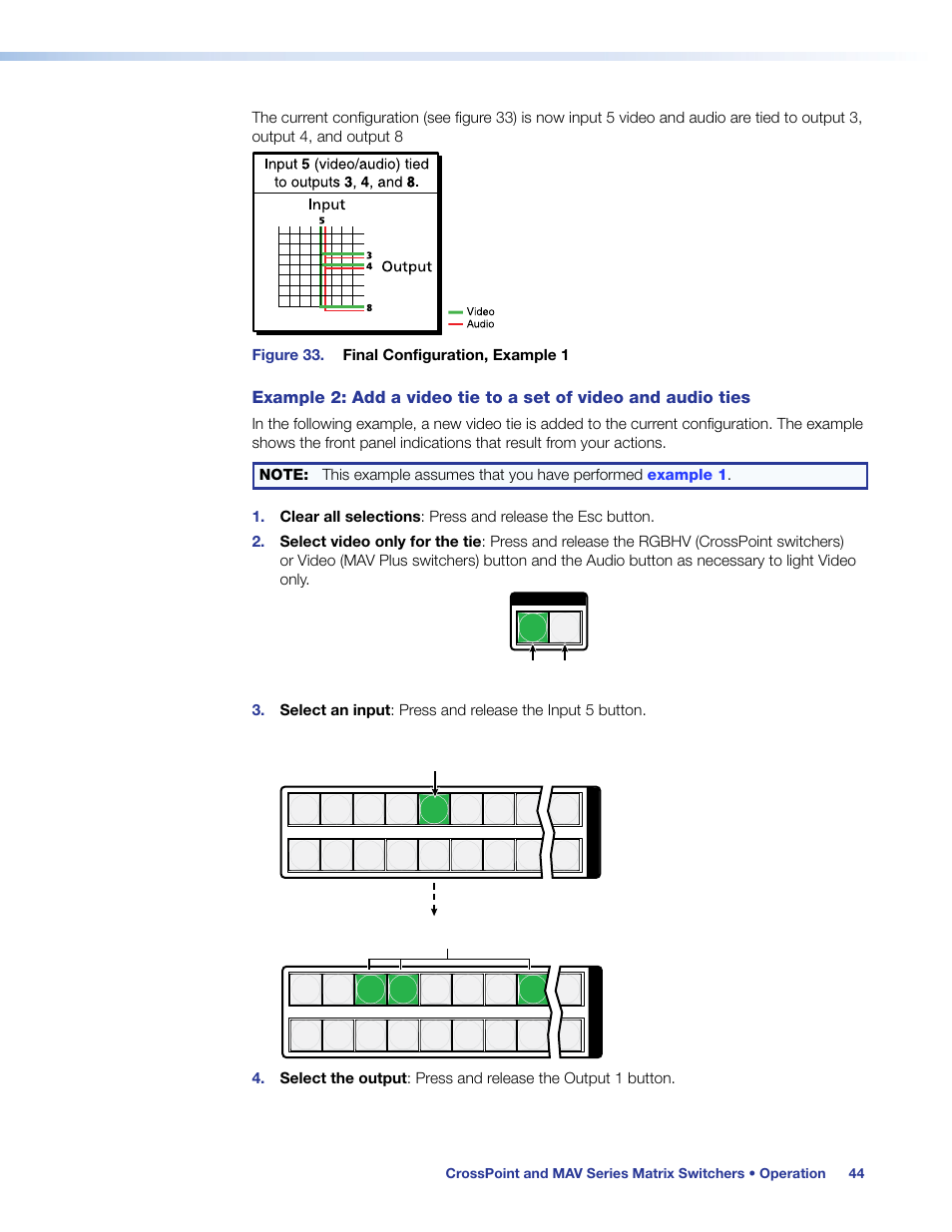 Changing a configuration | Extron Electronics MAV Plus Series User Guide User Manual | Page 50 / 166