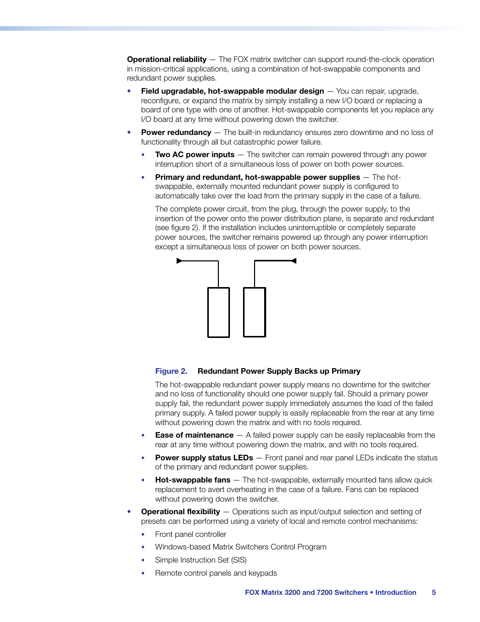 Extron Electronics FOX Matrix 7200 User Manual | Page 13 / 132