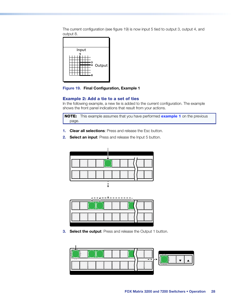 Changing a configuration | Extron Electronics FOX Matrix 7200 User Manual | Page 36 / 132