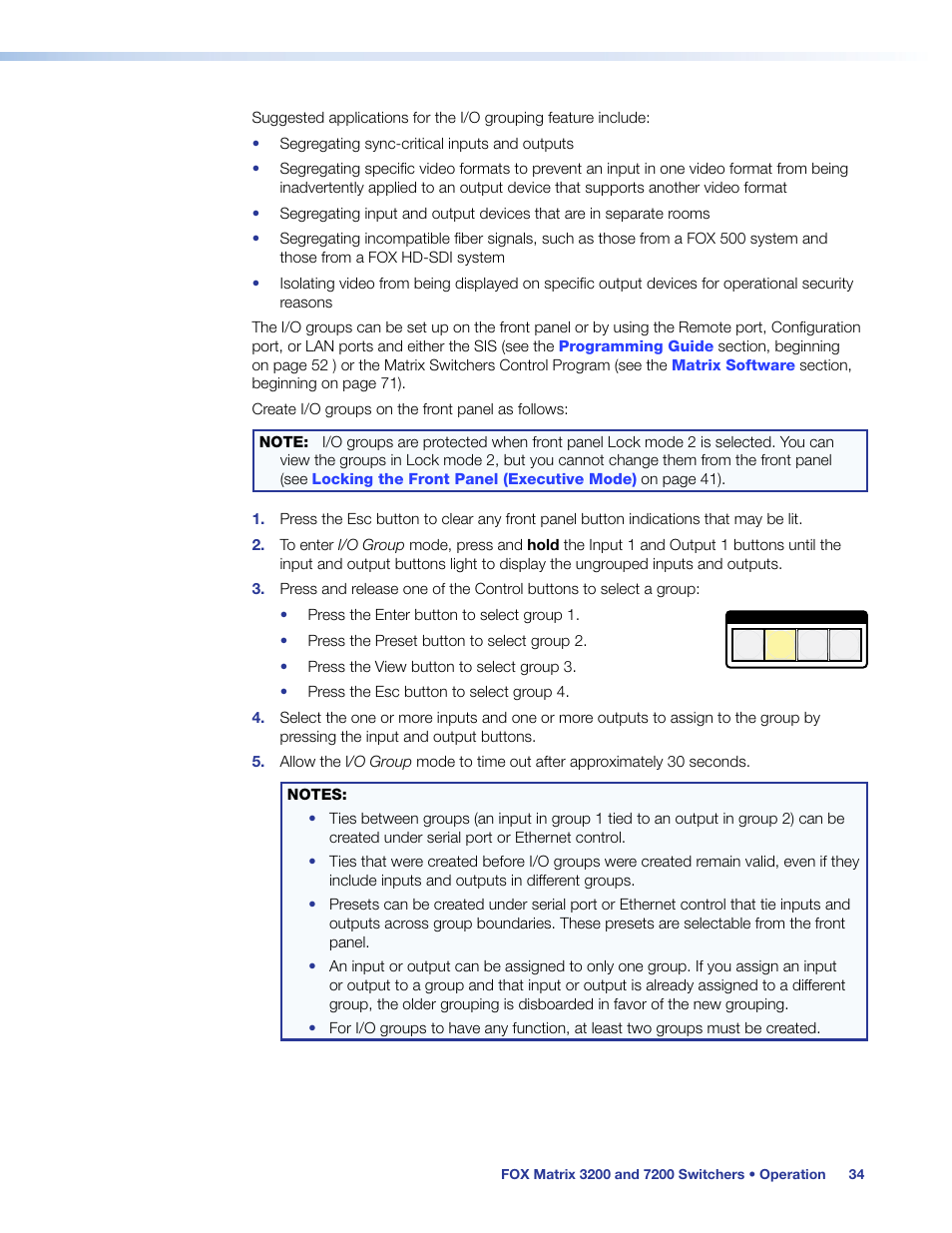 Extron Electronics FOX Matrix 7200 User Manual | Page 42 / 132