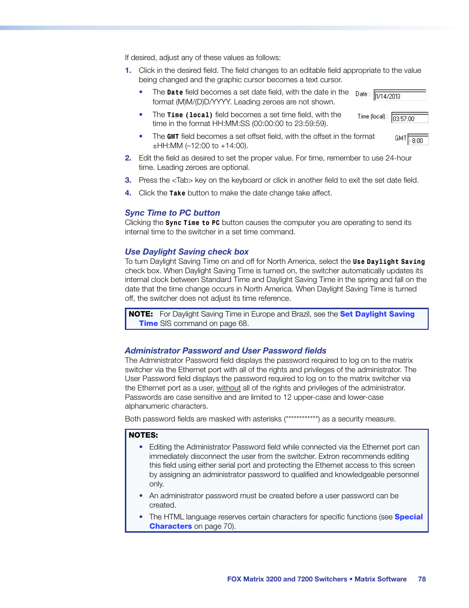 Extron Electronics FOX Matrix 7200 User Manual | Page 86 / 132