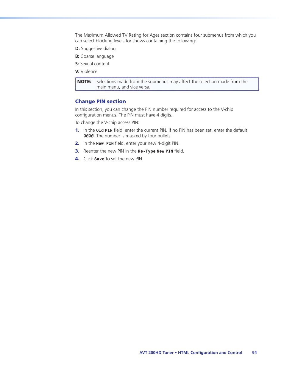 Extron Electronics AVT 200HD User Guide User Manual | Page 100 / 118