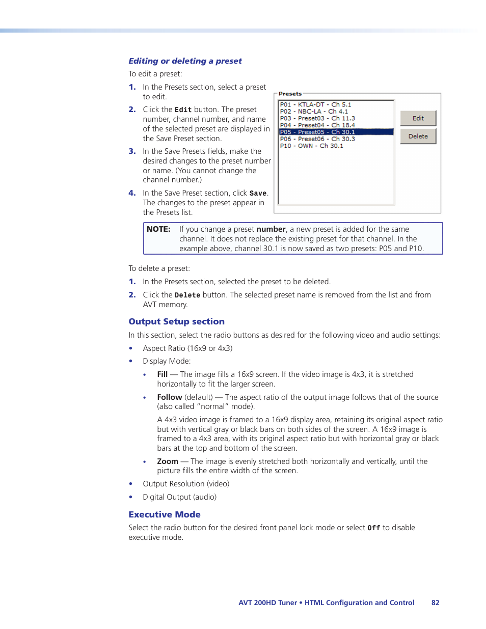 Extron Electronics AVT 200HD User Guide User Manual | Page 88 / 118