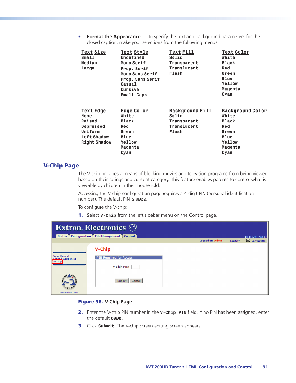 Extron Electronics AVT 200HD User Guide User Manual | Page 97 / 118