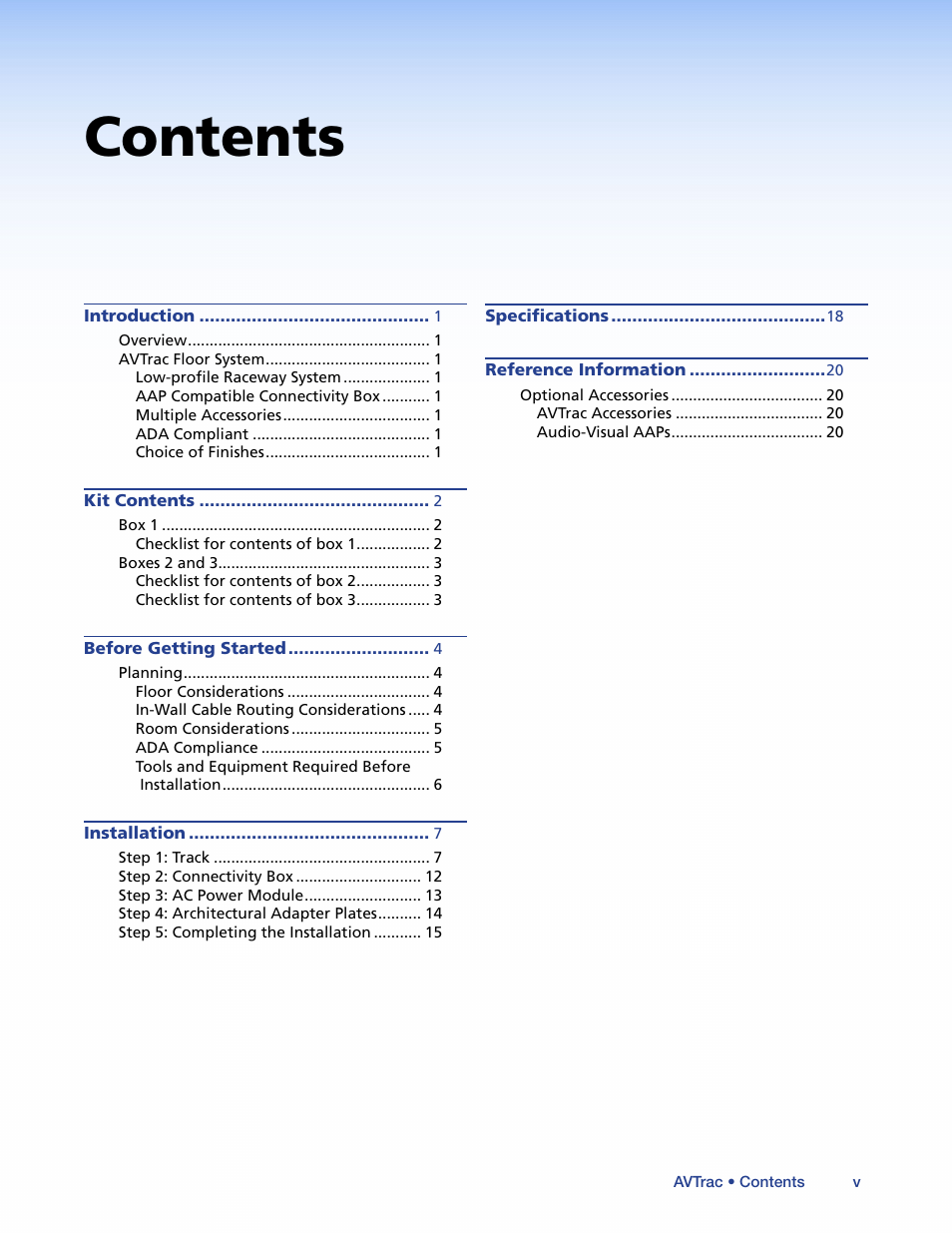 Extron Electronics AVTrac (482) User Guide User Manual | Page 5 / 28