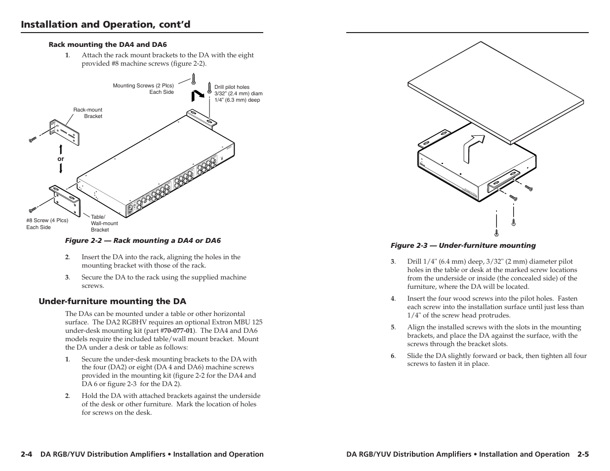 Extron Electronics DA RGB_YUV Series User Manual | Page 9 / 17