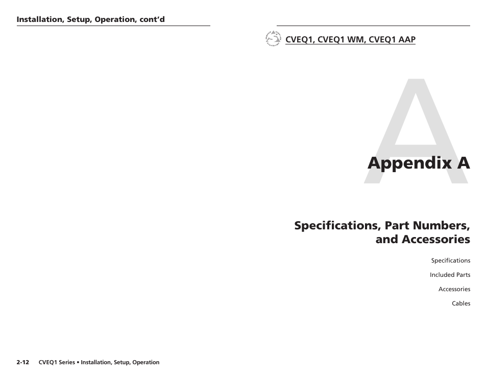 Extron Electronics CVEQ1, CVEQ1 WM, CVEQ1 AAP User Manual | Page 13 / 17