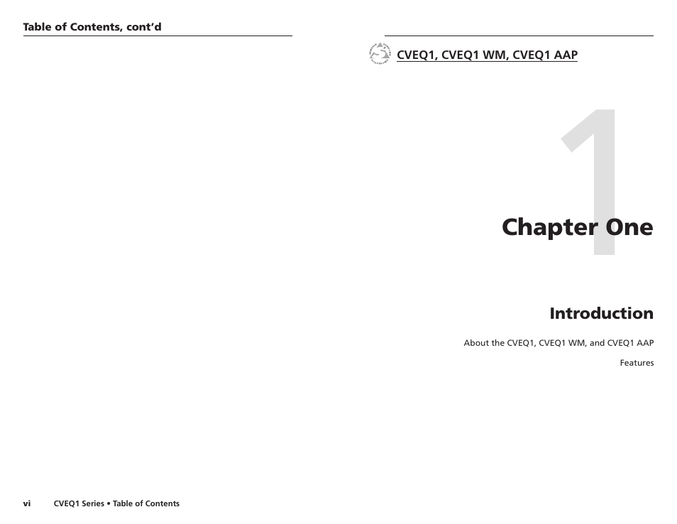 Ch.1: introduction | Extron Electronics CVEQ1, CVEQ1 WM, CVEQ1 AAP User Manual | Page 6 / 17