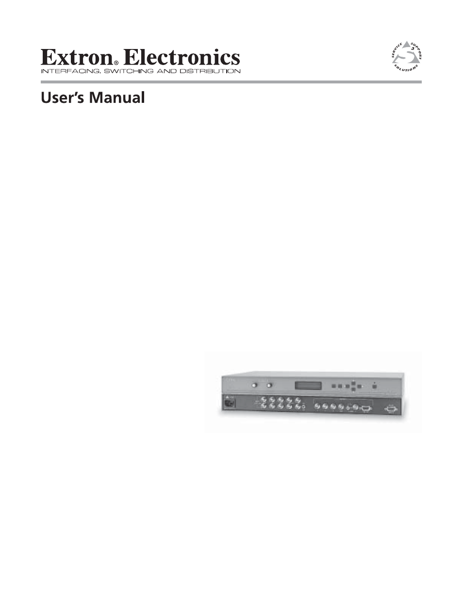 Extron Electronics DDS 100 User Manual | 54 pages