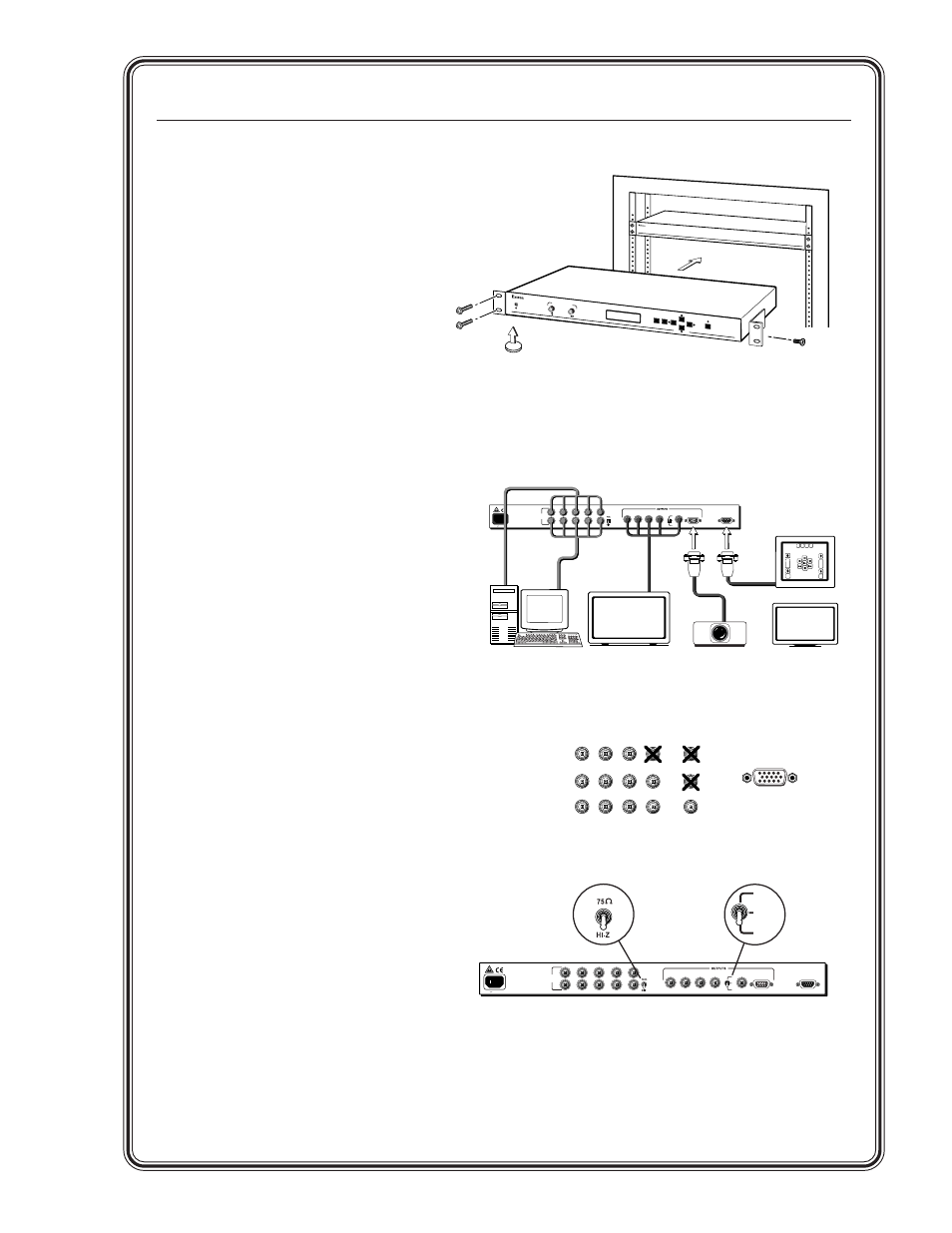 Quick start — dds 100, Installation, Step 1 | Step 2, Step 3, Step 4, Step 5, Step 6, Step 7 | Extron Electronics DDS 100 User Manual | Page 3 / 54