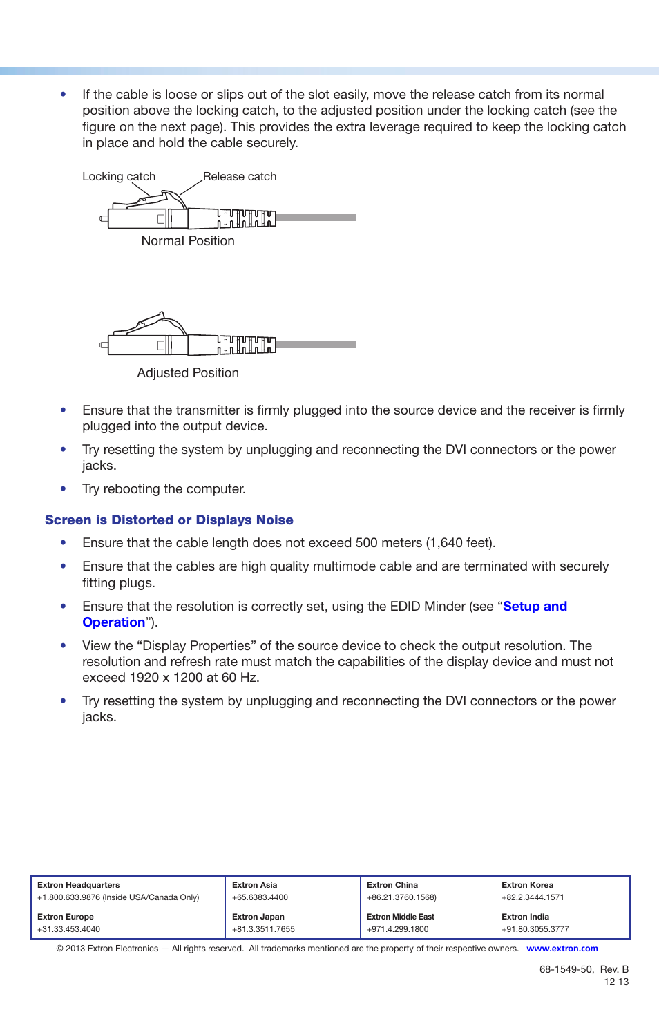 Extron Electronics DVI 104 Tx_Rx Setup Guide User Manual | Page 4 / 4