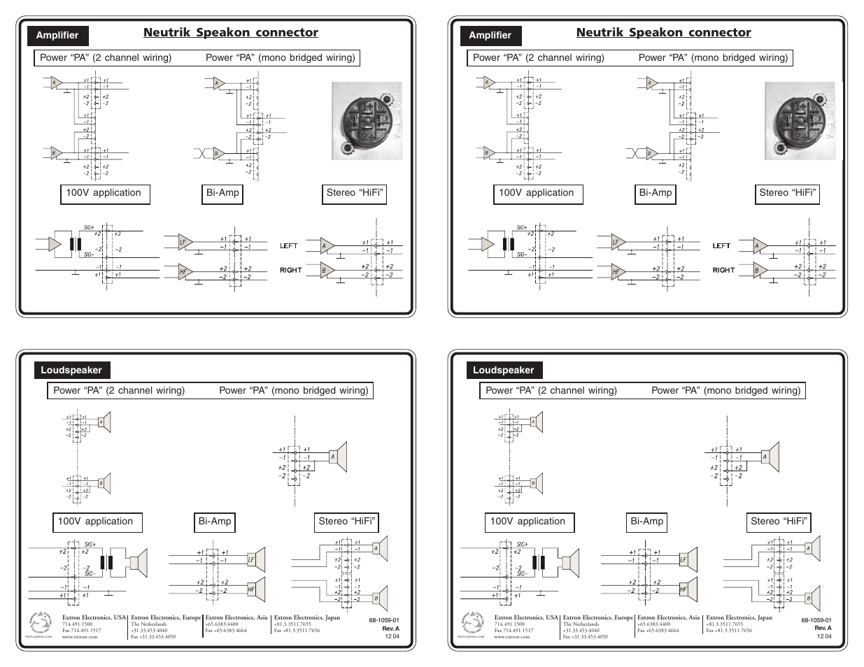 Extron Electronics AAP Wiring Guide 68-1059-01 User Manual | 1 page