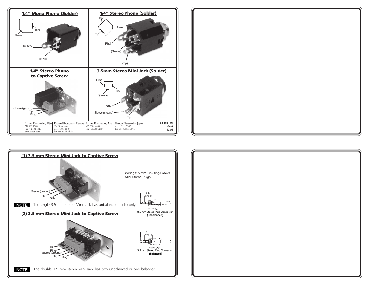 Extron Electronics AAP-MAAP Rev. A User Manual | 1 page