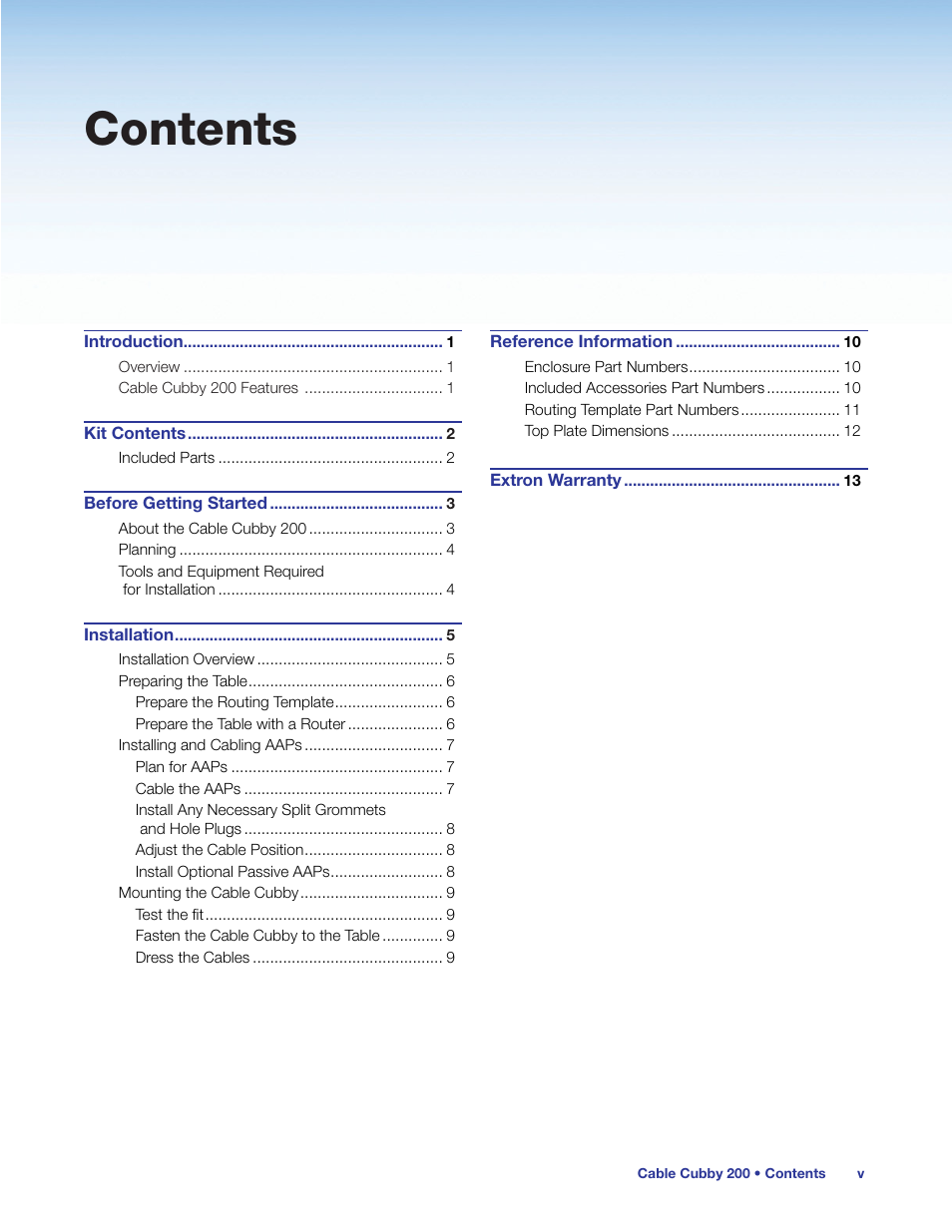 Extron Electronics Cable Cubby 200 User Manual | Page 5 / 18