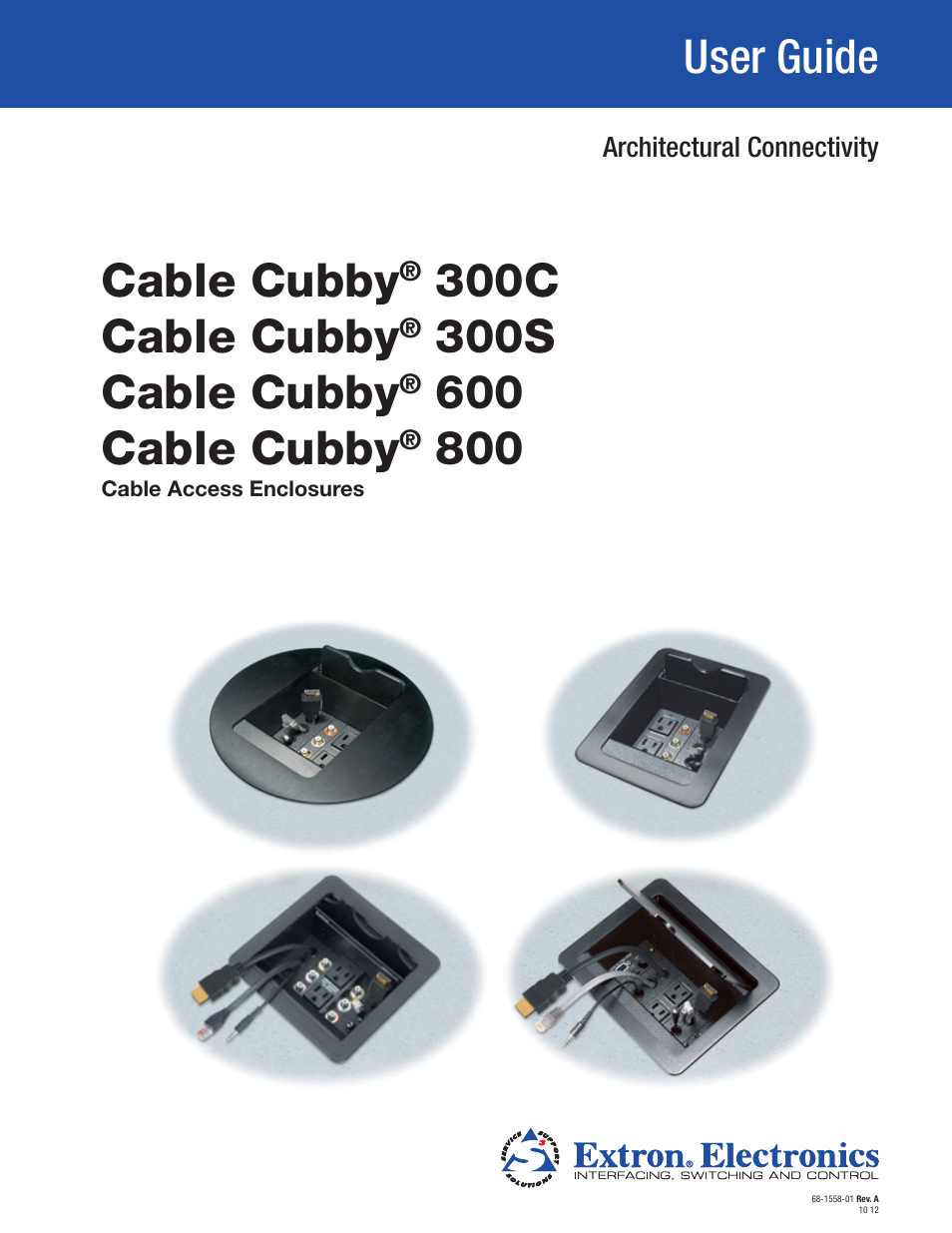 Extron Electronics Cable Cubby 800 User Manual | 27 pages