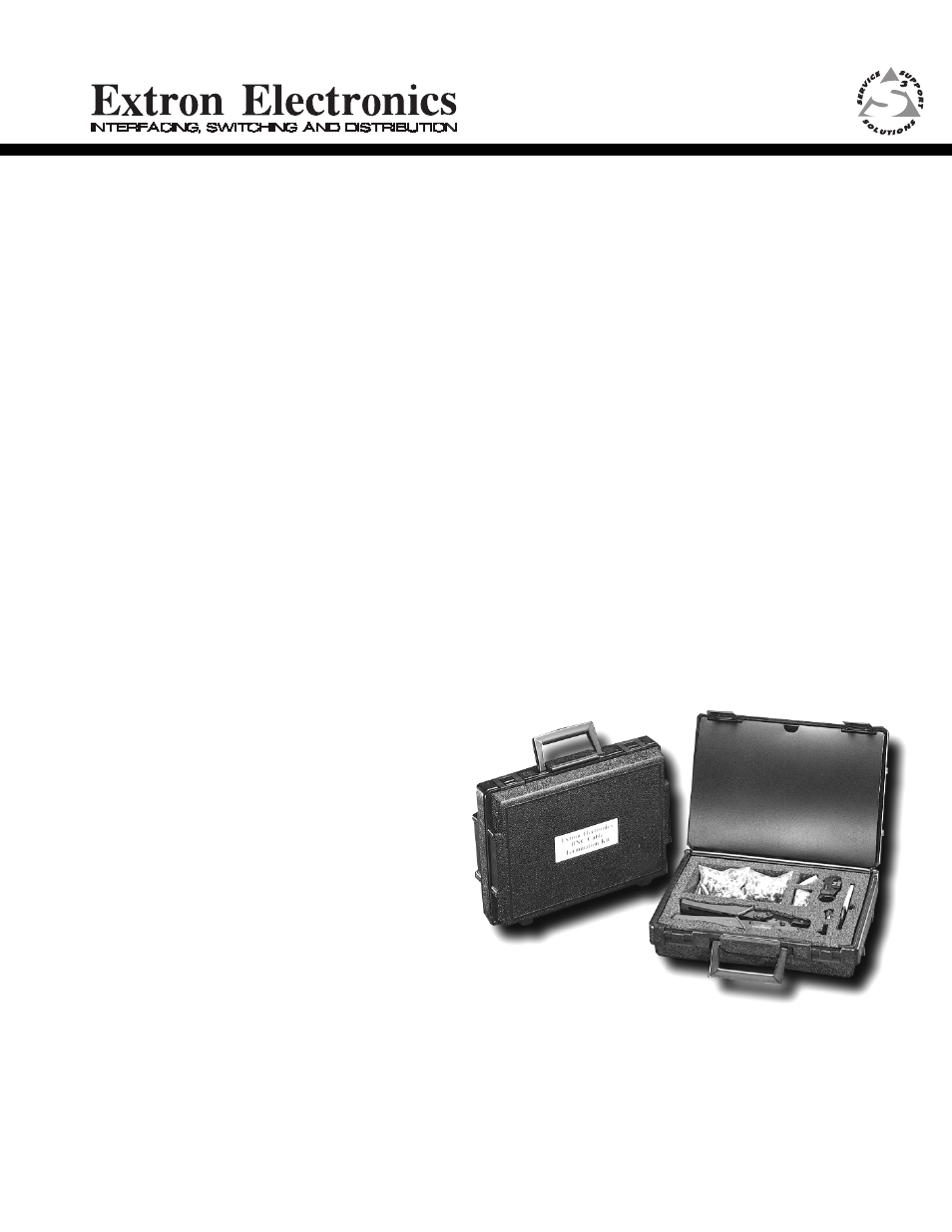 Extron Electronics Cable Termination Kit User Manual | 13 pages