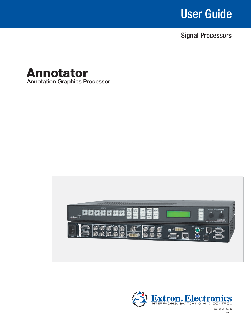 Extron Electronics Annotator User Guide User Manual | 108 pages