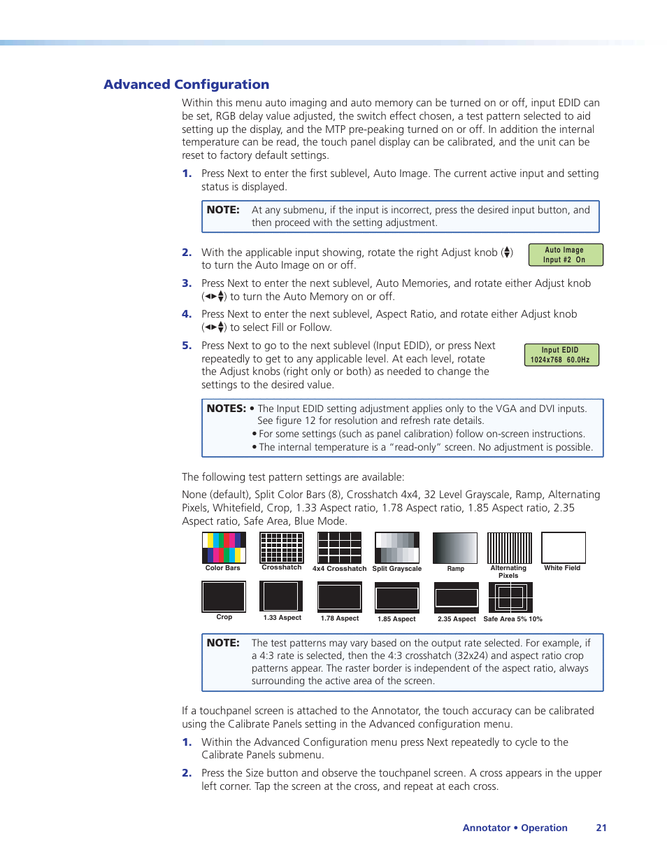 Advanced configuration | Extron Electronics Annotator User Guide User Manual | Page 27 / 108