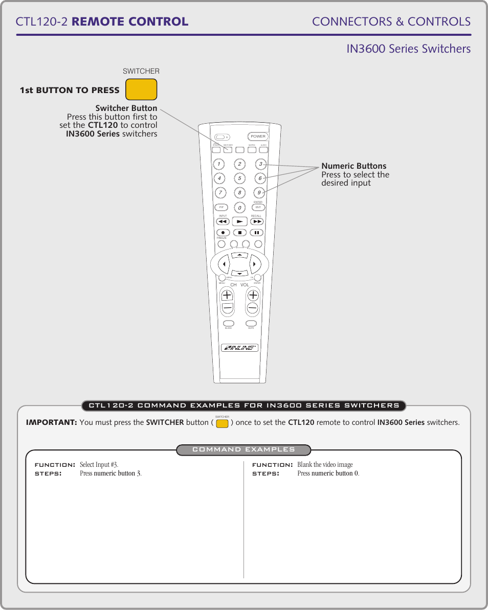 Function, Steps | Extron Electronics CTL101 User Manual | Page 33 / 34