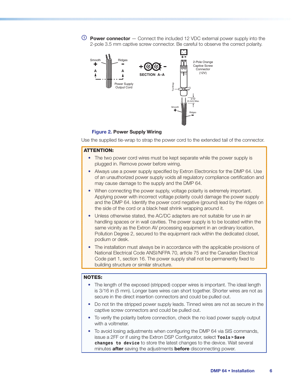 Extron Electronics DMP 64 User Guide User Manual | Page 12 / 146