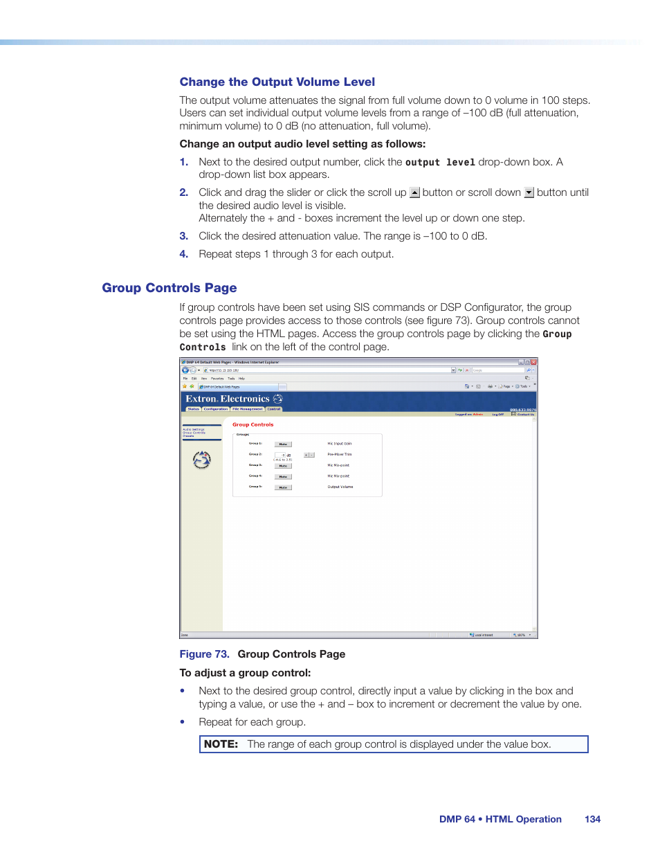 Extron Electronics DMP 64 User Guide User Manual | Page 140 / 146