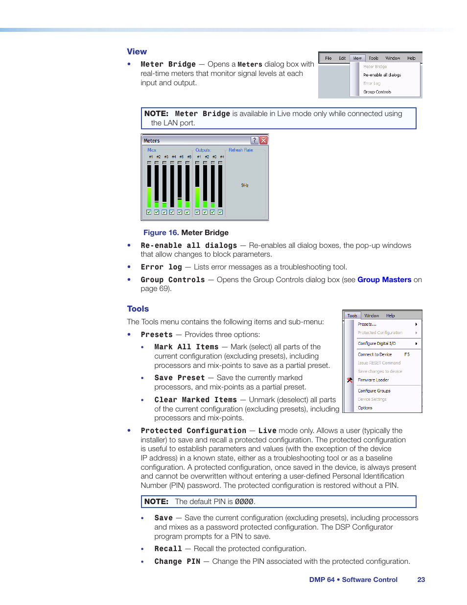 Extron Electronics DMP 64 User Guide User Manual | Page 29 / 146