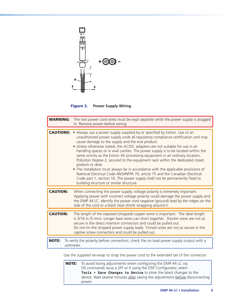 Extron Electronics DMP 44 LC User Guide User Manual | Page 12 / 81