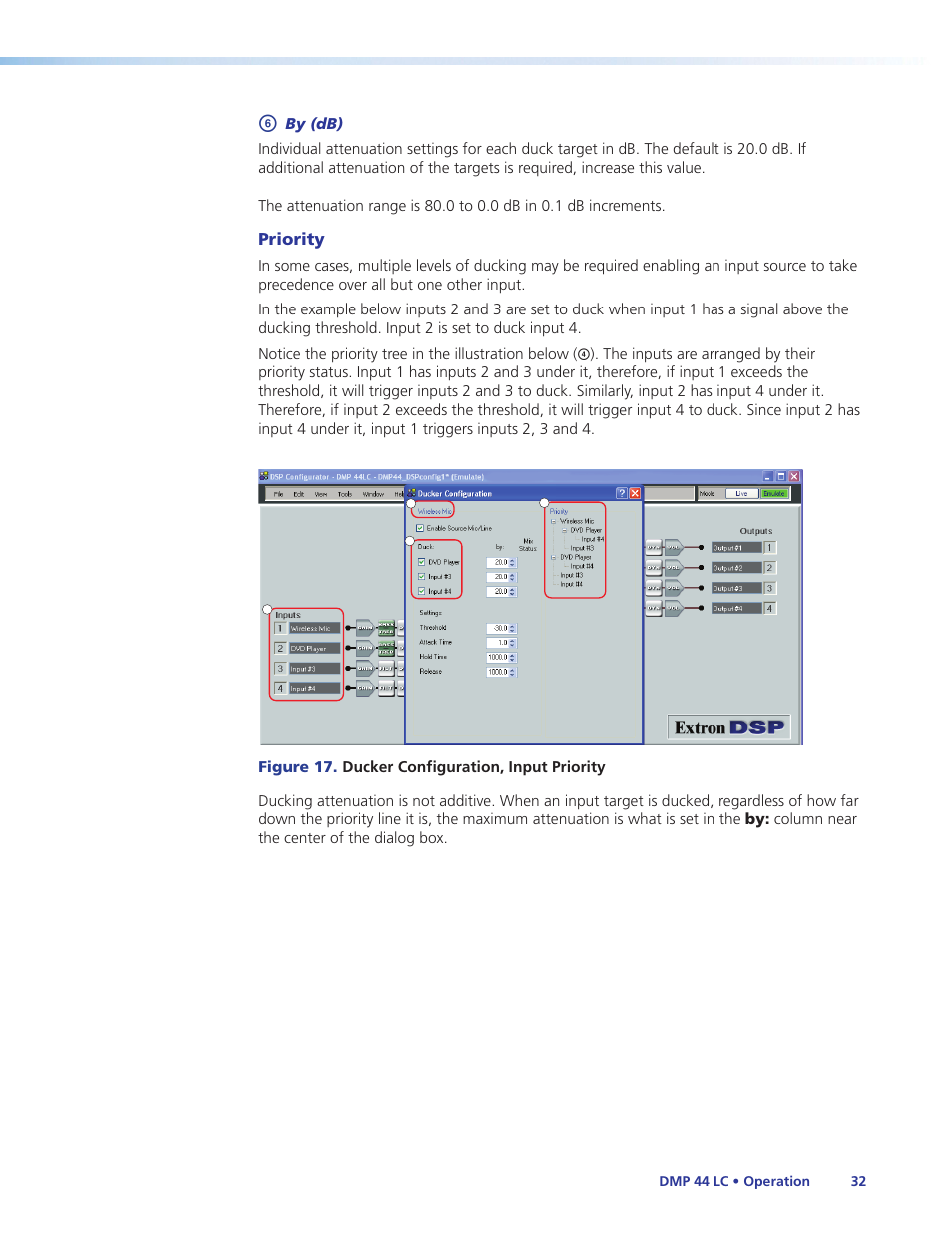 Priority | Extron Electronics DMP 44 LC User Guide User Manual | Page 38 / 81