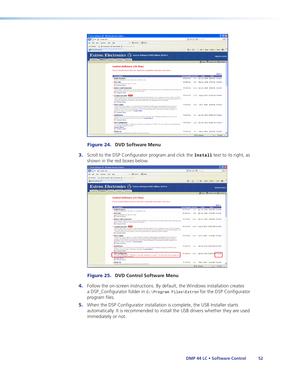 Extron Electronics DMP 44 LC User Guide User Manual | Page 58 / 81