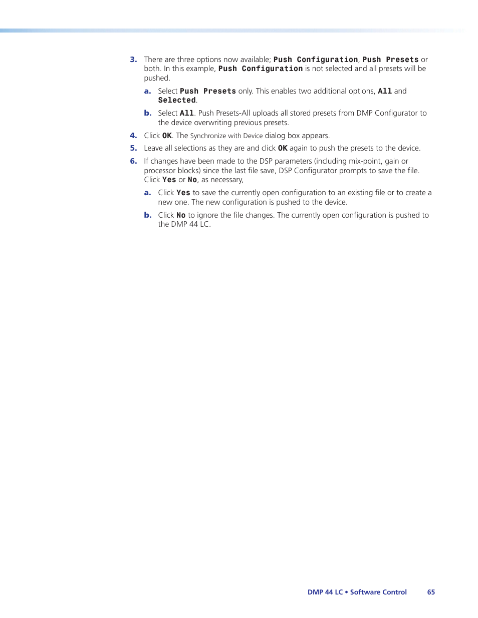 Extron Electronics DMP 44 LC User Guide User Manual | Page 71 / 81