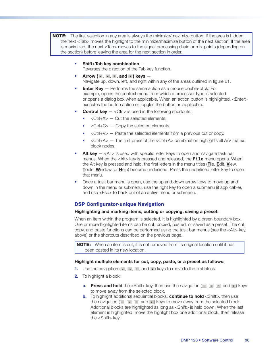 Extron Electronics DMP 128 User Guide User Manual | Page 104 / 205