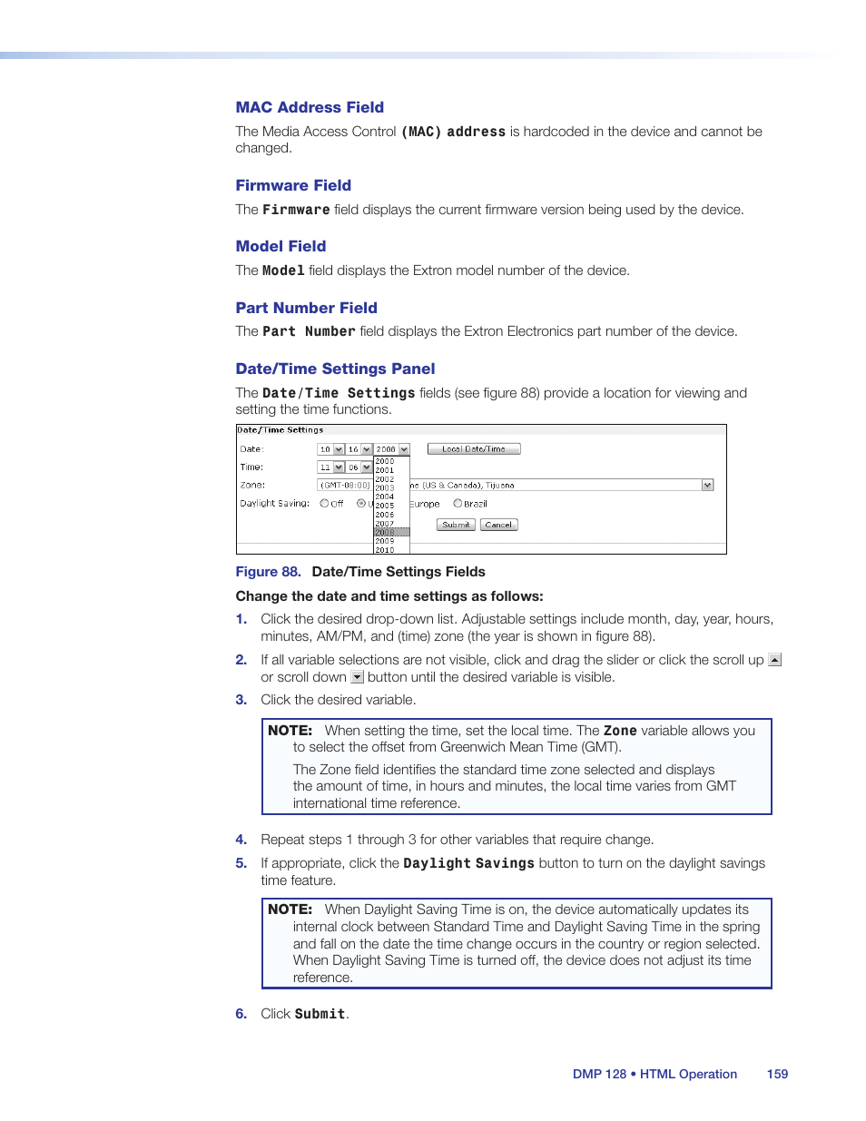 Extron Electronics DMP 128 User Guide User Manual | Page 165 / 205