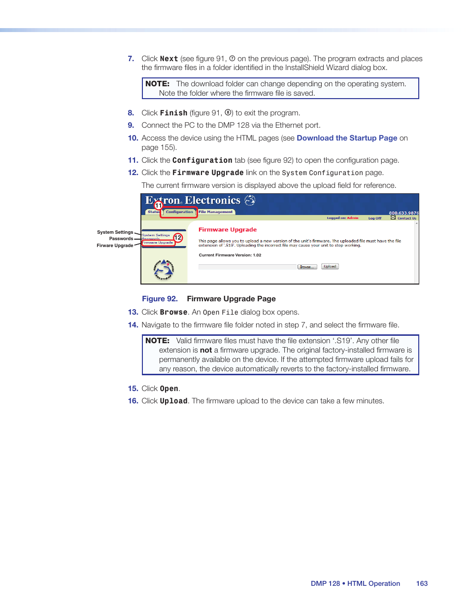 Extron Electronics DMP 128 User Guide User Manual | Page 169 / 205