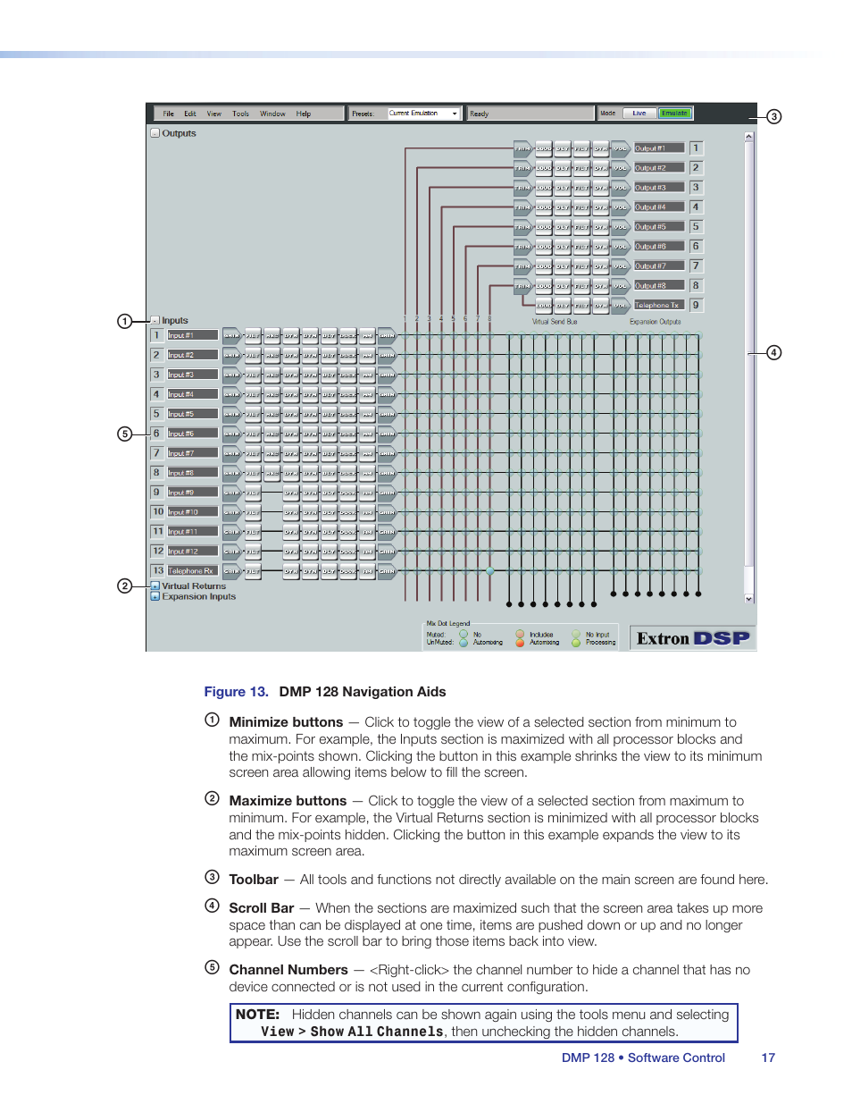 Ab e d c | Extron Electronics DMP 128 User Guide User Manual | Page 23 / 205