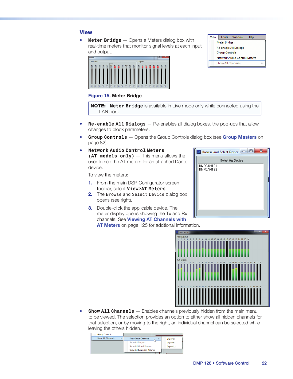 Extron Electronics DMP 128 User Guide User Manual | Page 28 / 205