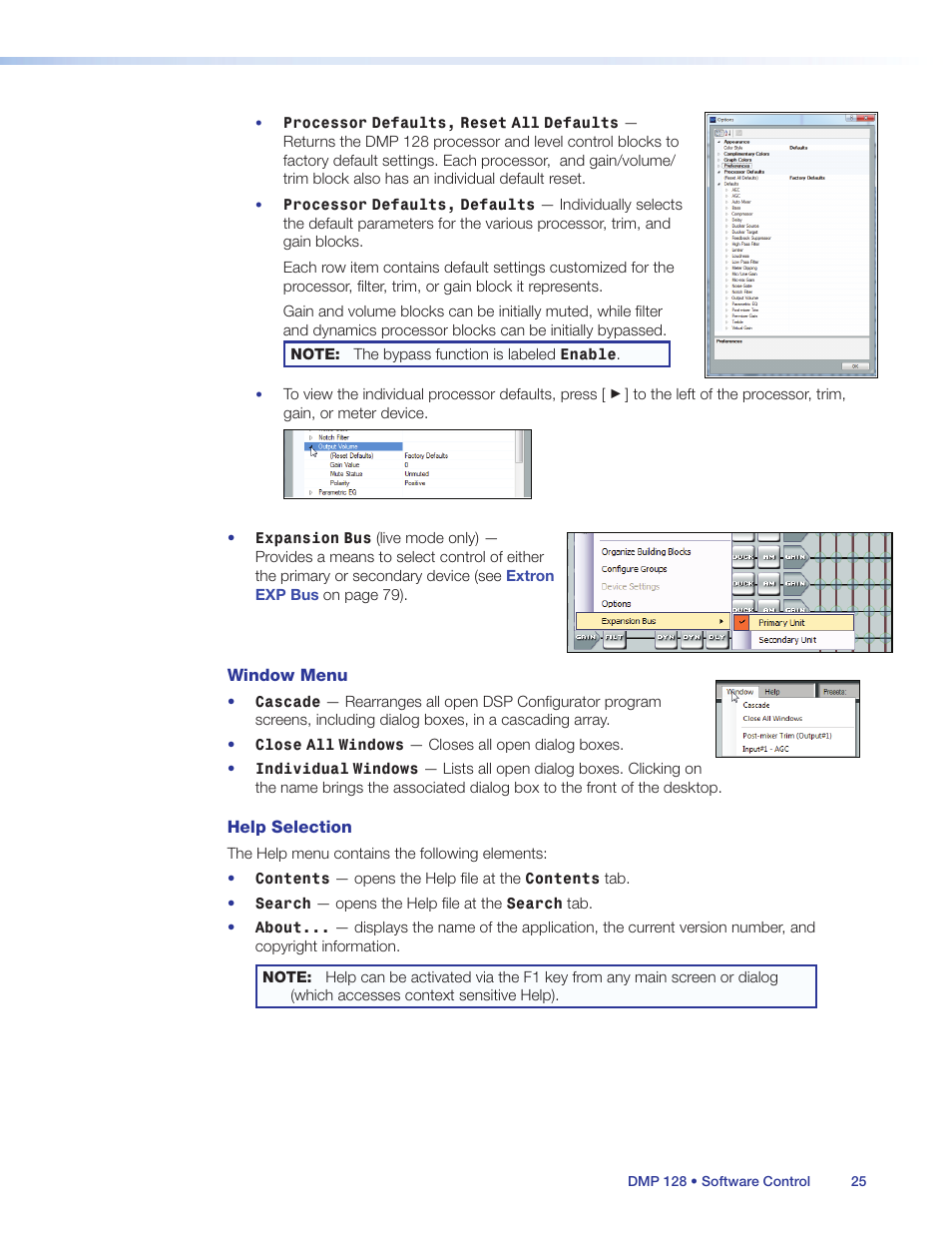 Extron Electronics DMP 128 User Guide User Manual | Page 31 / 205