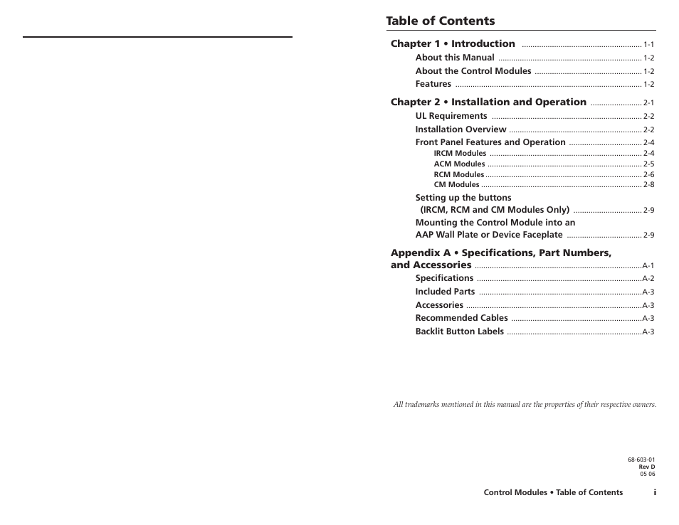 Extron Electronics Control Modules User Manual | Page 3 / 12