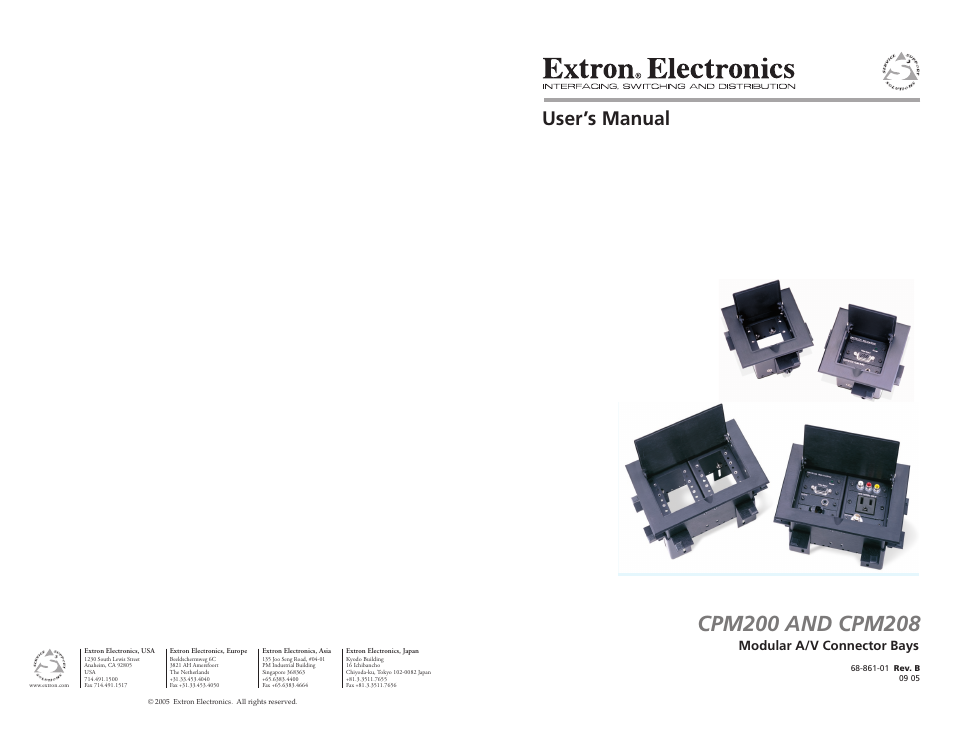 Extron Electronics CPM208 User Manual | 13 pages