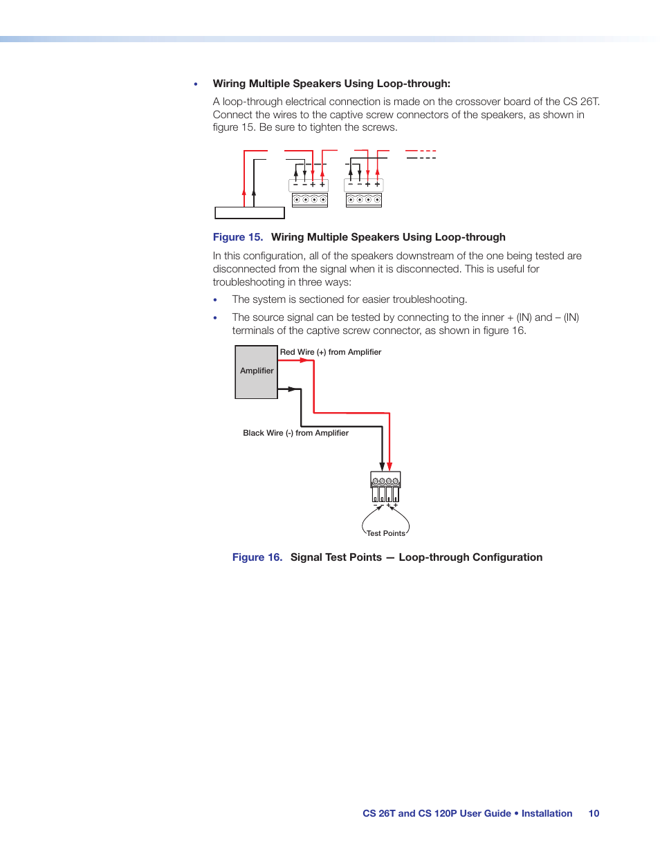 Signal test points | Extron Electronics CS 120P User Guide User Manual | Page 16 / 33