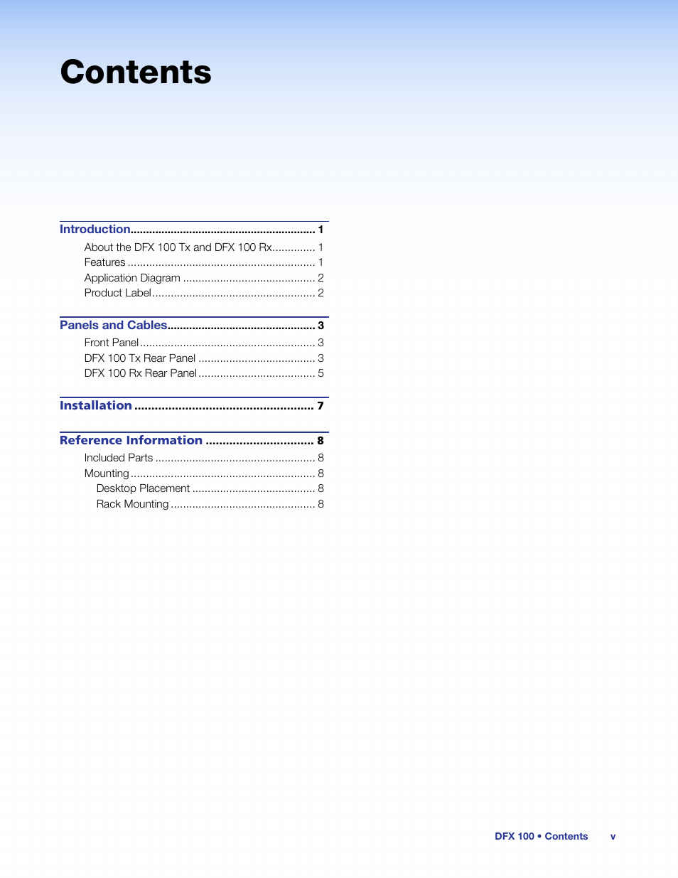 Extron Electronics DFX 100 Series User Guide User Manual | Page 5 / 16