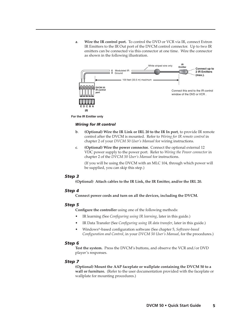 Preliminar y | Extron Electronics DVCM 50 Quick Start Guide User Manual | Page 7 / 18