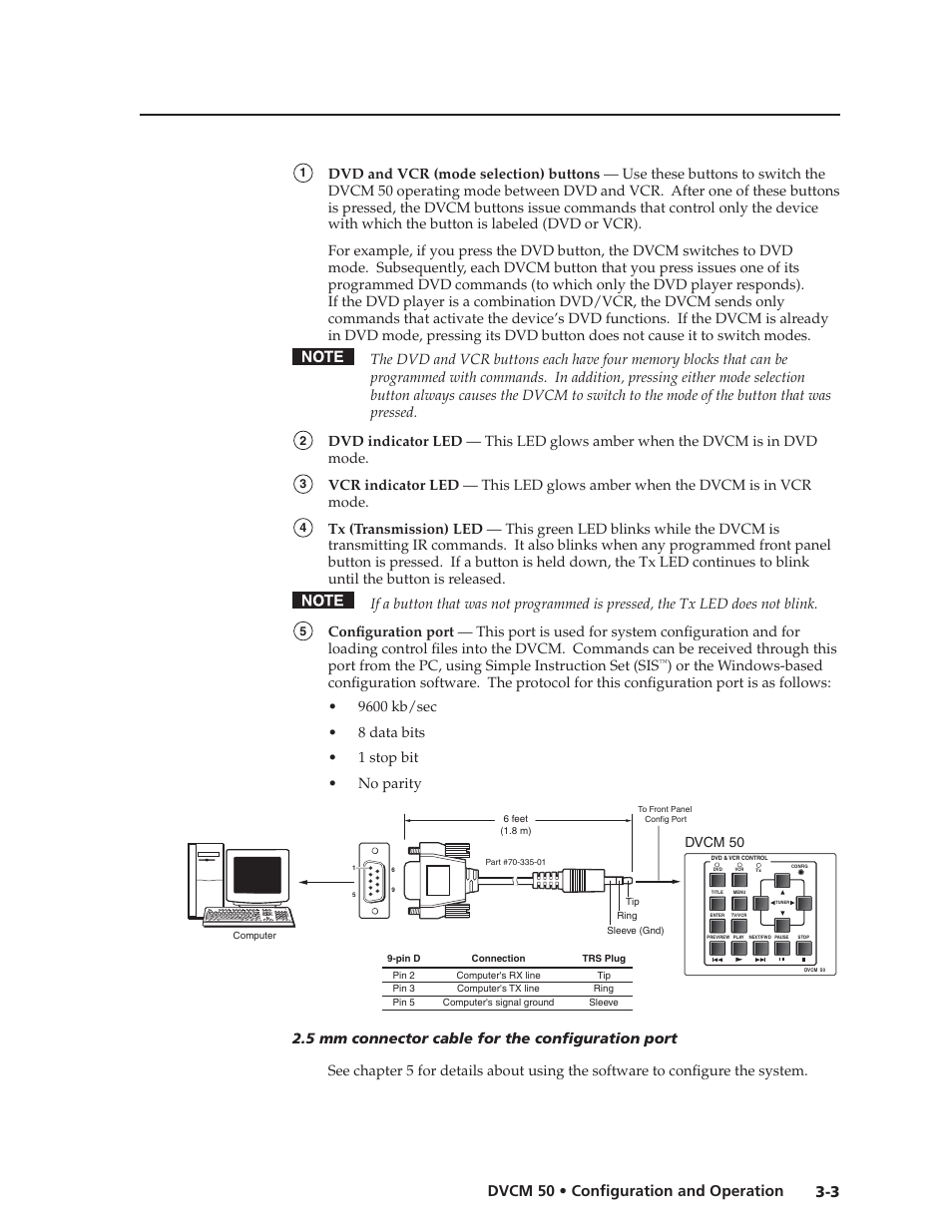 Preliminar y, 3 dvcm 50 • confi guration and operation | Extron Electronics DVCM 50 User’s Manual User Manual | Page 19 / 70
