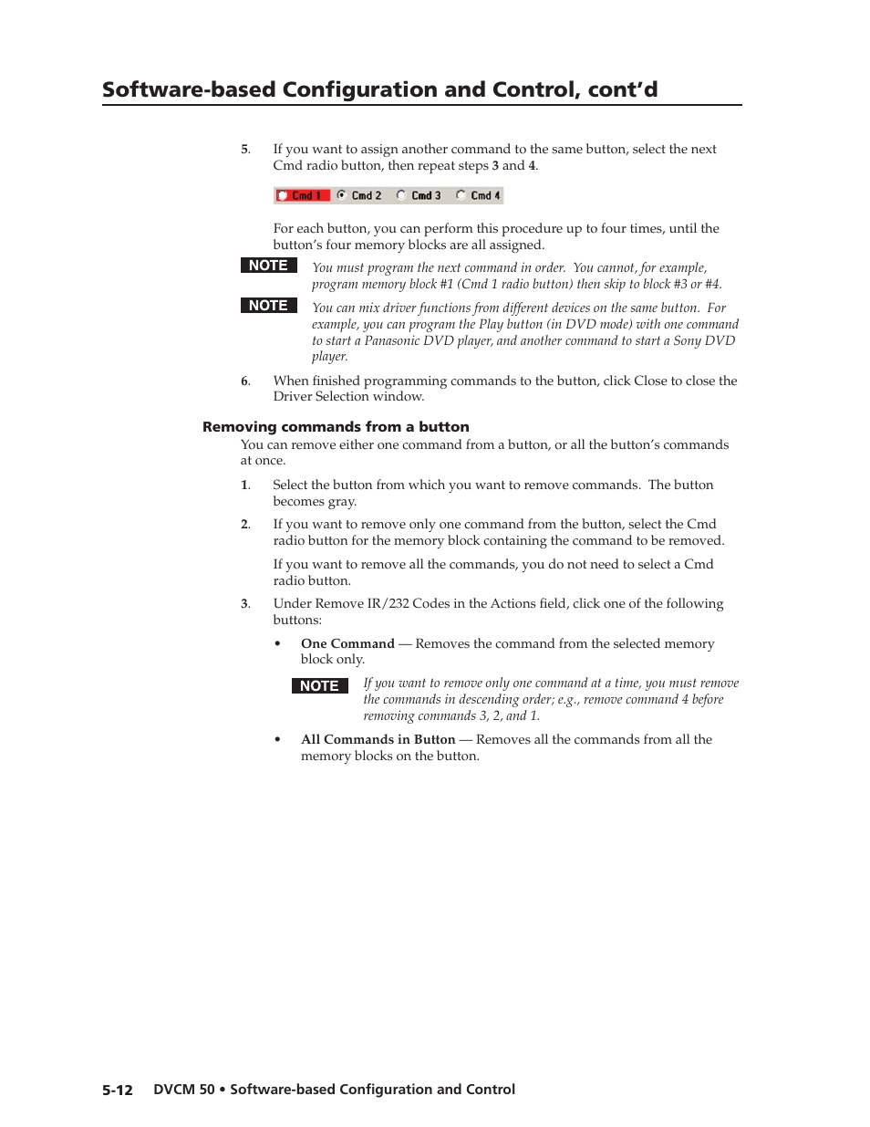 Preliminar y, Software-based confi guration and control, cont’d | Extron Electronics DVCM 50 User’s Manual User Manual | Page 52 / 70