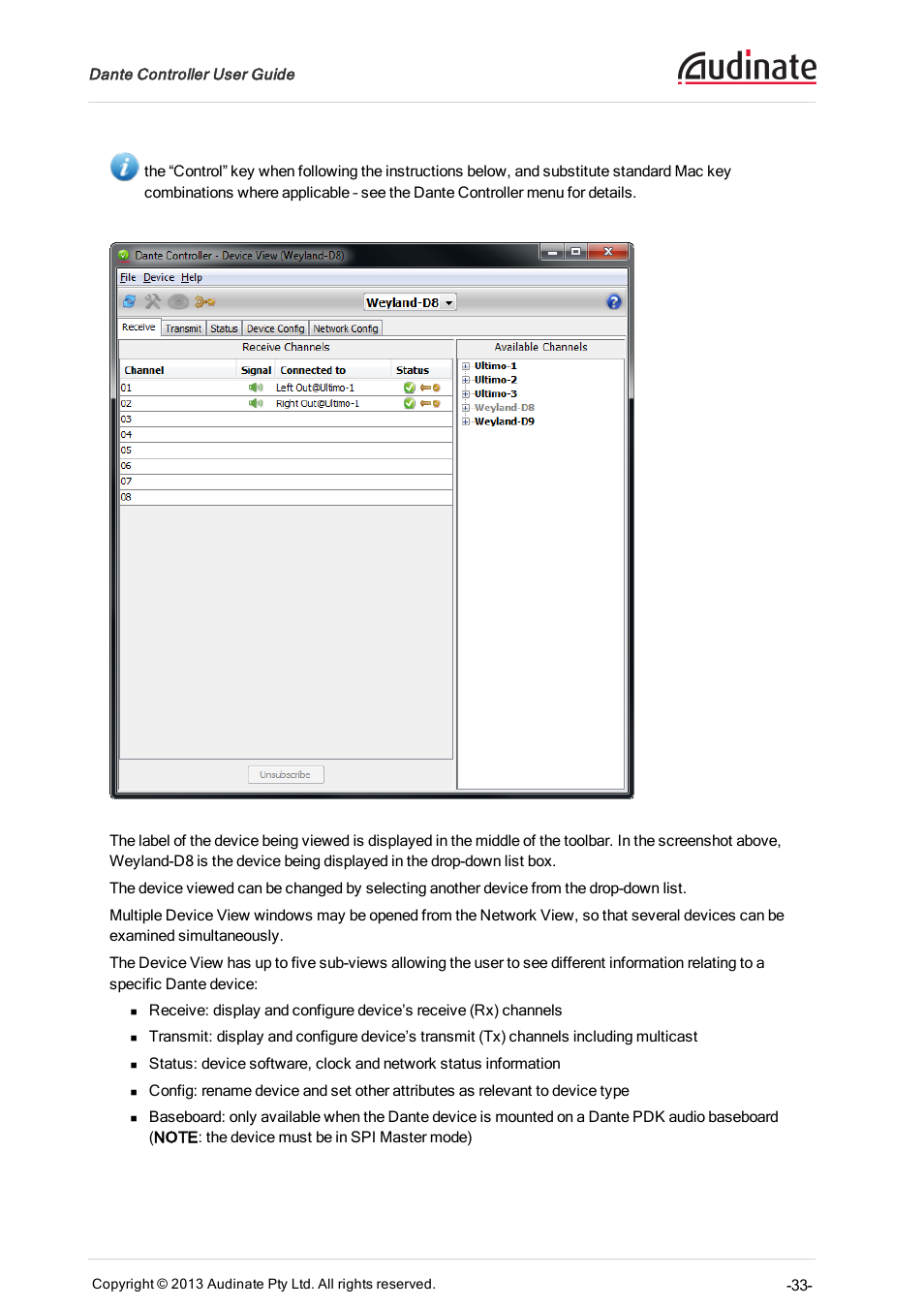 Extron Electronics Dante Controller User Manual | Page 33 / 55